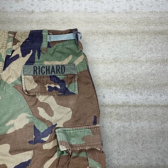 Vintage Military Woodland Camo Tactical Pants Baggy Wide Leg Small Regular 90s - Picture 3 of 10